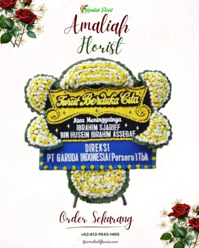 Papan Bunga Duka di Gelang